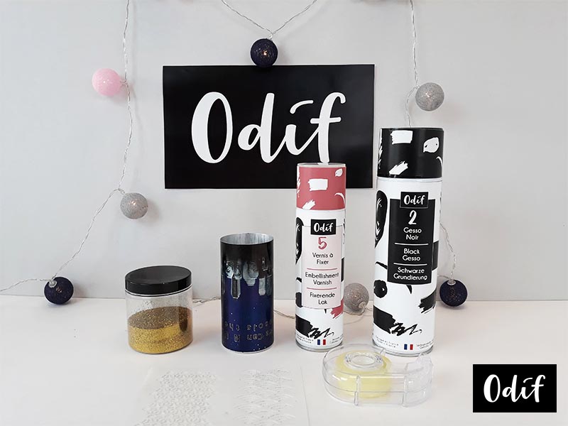 Material : DIY - Glitter Pencil Jar