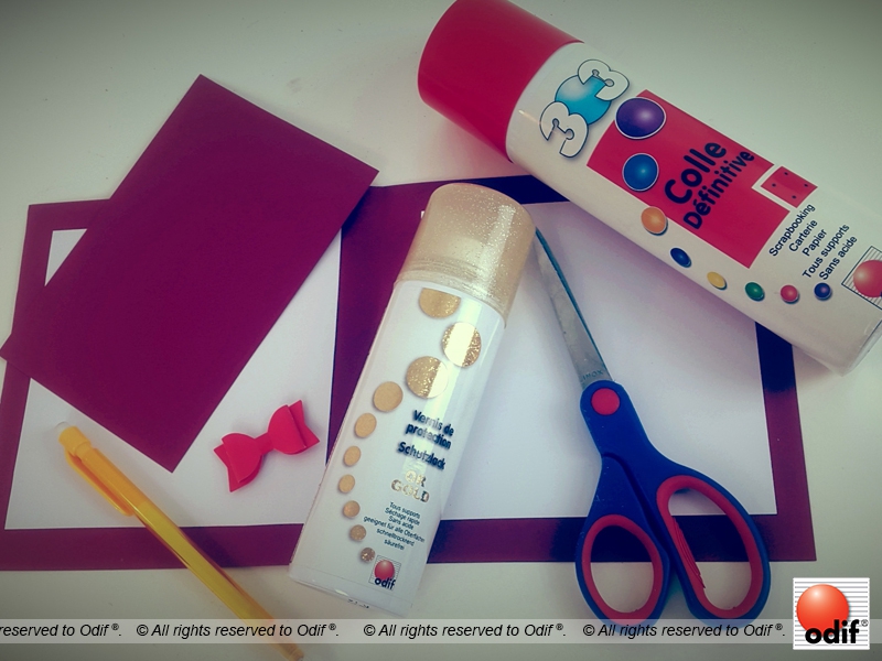 Material : DIY - Christmas Glitter Card