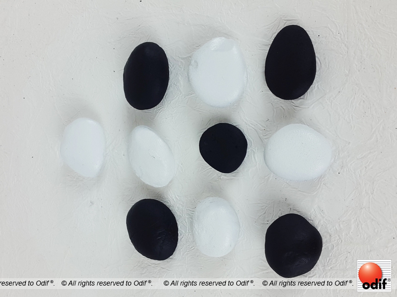 Under side of pebbles