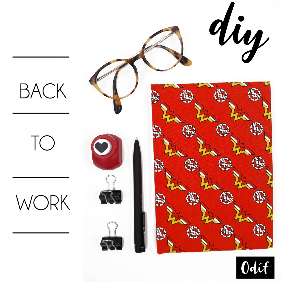 Photo : DIY - Fabric notebook